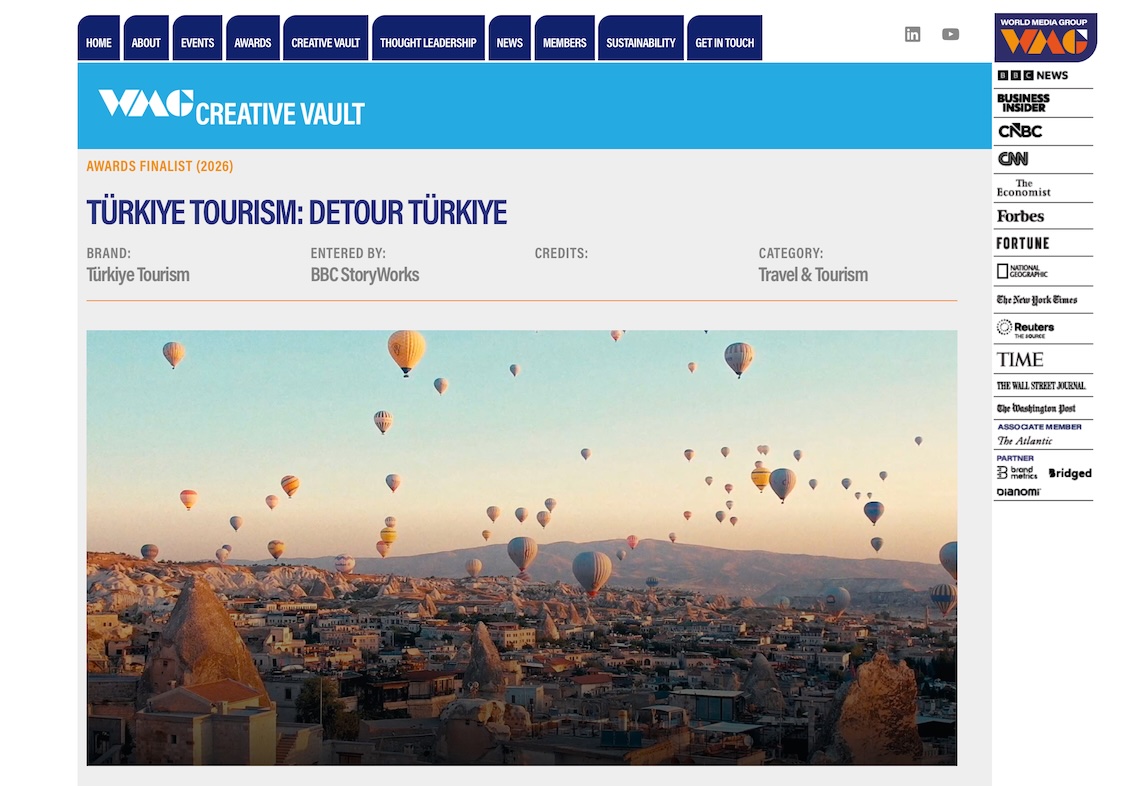 Creative Vault entry: Türkiye Tourism – Detour Türkiye