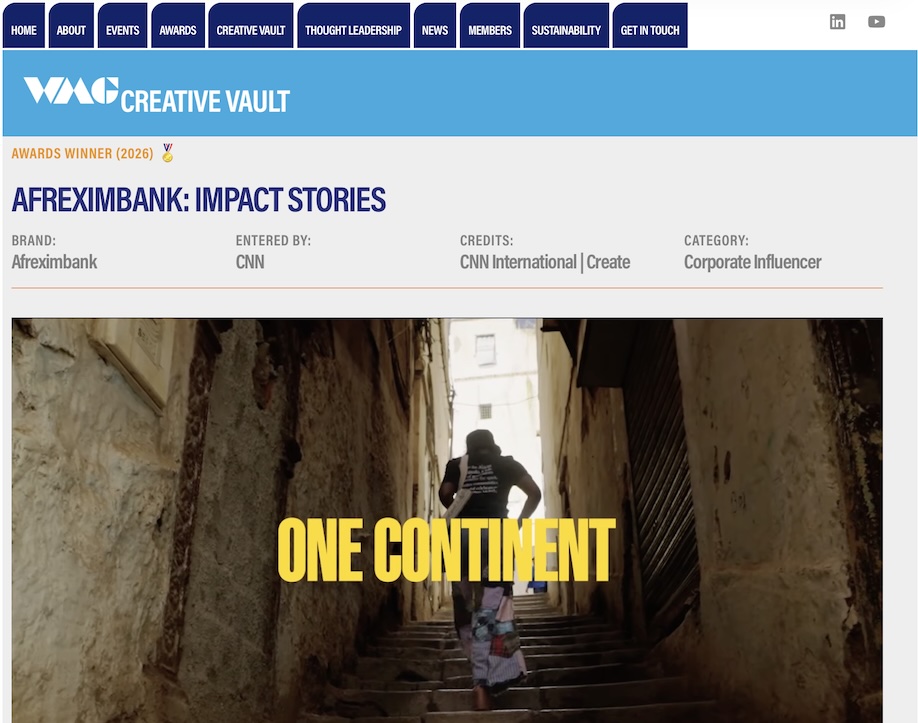 Creative Vault entry: Afreximbank – Impact Stories